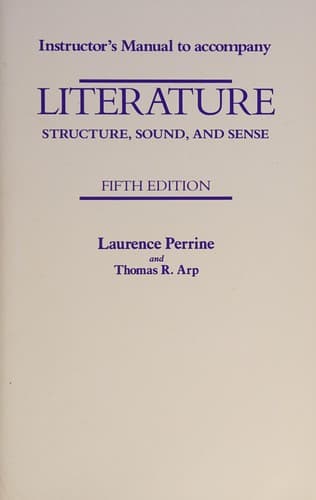 Instructor's Manual to accompany Literature -- Fifth Edition