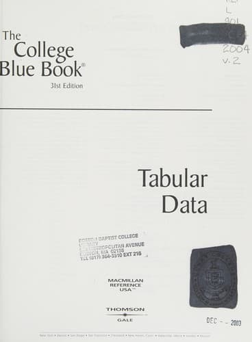 Tabular data