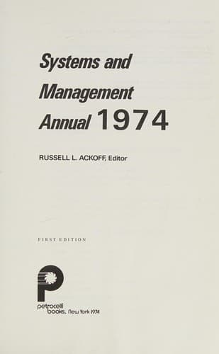Systems and management annual, 1974