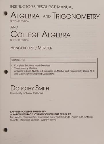 Instructior's Resource Manual