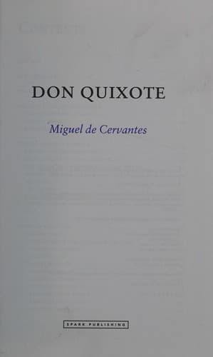 Don Quixote, Miguel de Cervantes