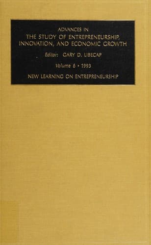 Advances in the Study of Entrepreneurship, Innovation, and Economic Growth