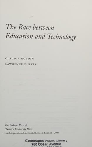 The race between education and technology
