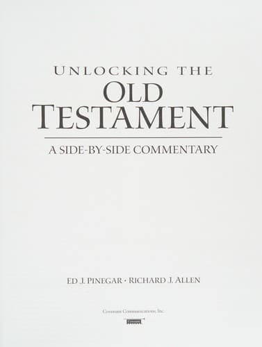 Unlocking the Old Testament