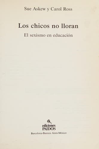Los chicos no lloran