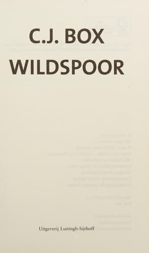 Wildspoor