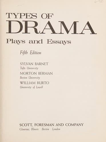 Types of drama