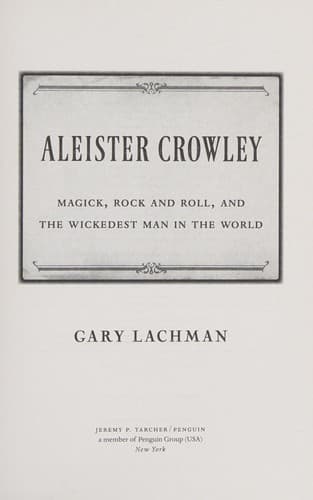 Aleister Crowley