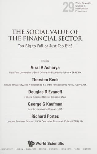 Social Value of the Financial Sector