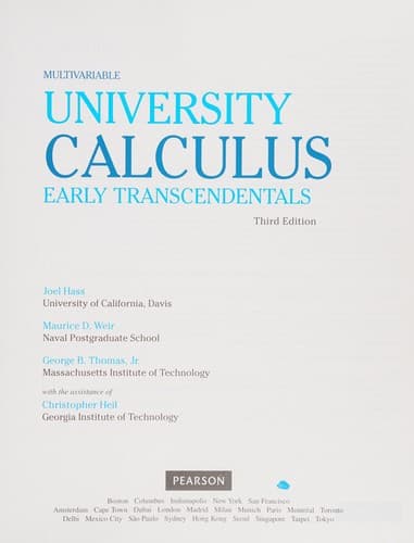 University Calculus, Early Transcendentals