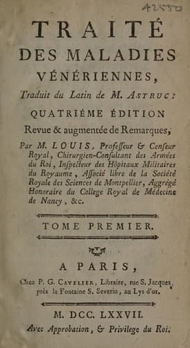 Traité des maladies vénériennes