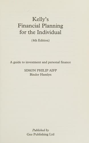 Kelly's financial planning for the individual