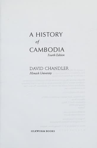 A history of Cambodia