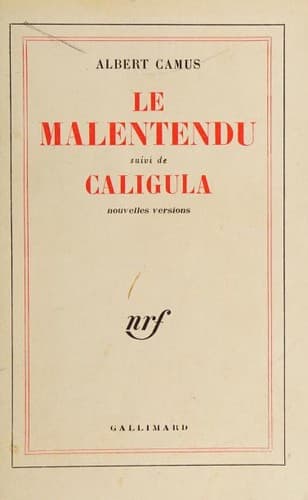 Caligula, suivi de Le malentendu