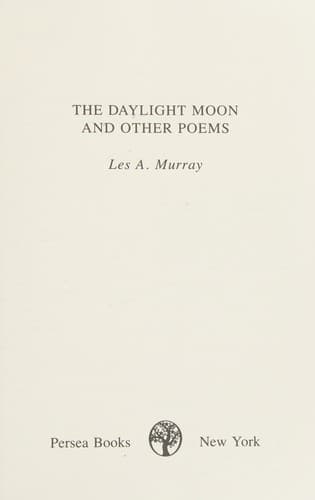The daylight moon, and other poems