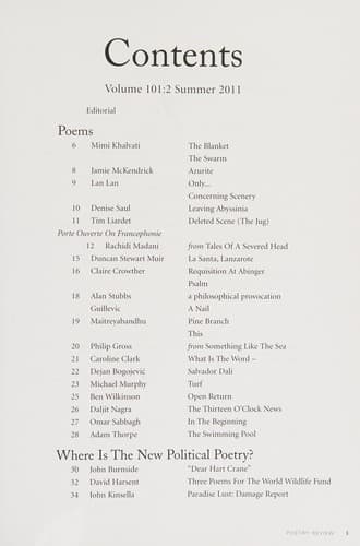 Poetry Review #101