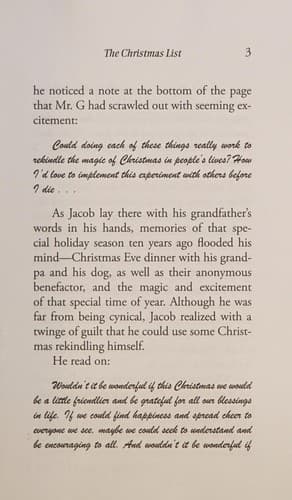 The Christmas list