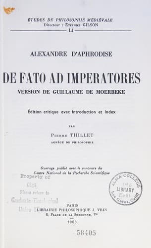 De fato ad imperatores