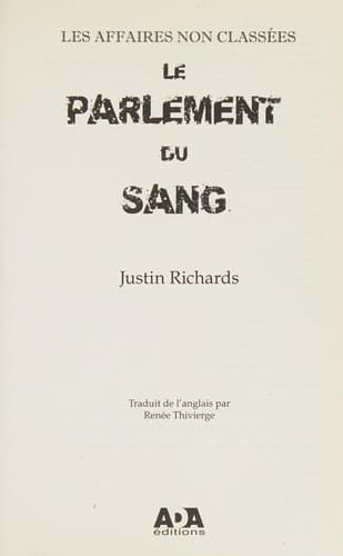 Le parlement du sang