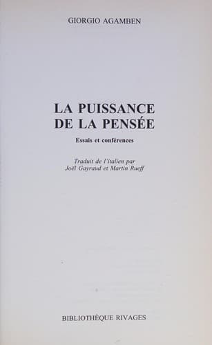 La puissance de la pensée
