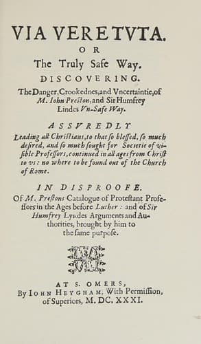 Via vere tuta, 1631