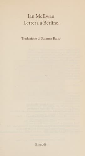 Lettera a Berlino