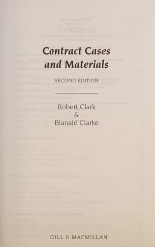 Contract cases and materials
