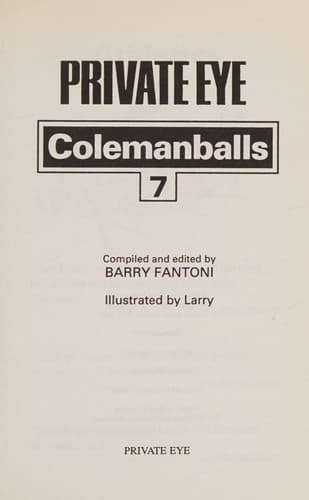 Private eye's Colemanballs 7