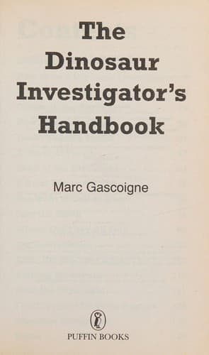 The Dinosaur Investigator's Handbook