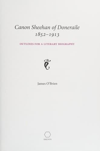 Canon Sheehan of Doneraile, 1852-1913