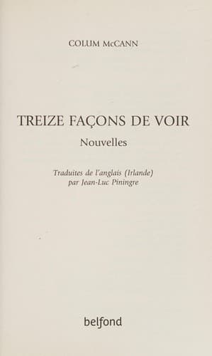 Treize façons de voir