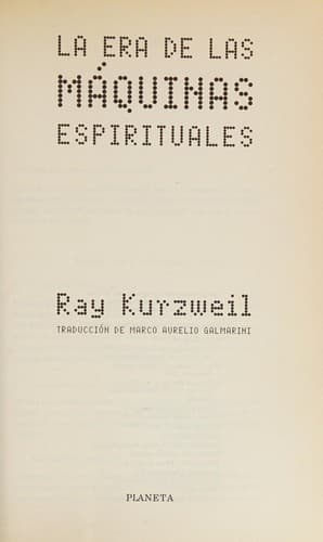La era de las máquinas espirituales