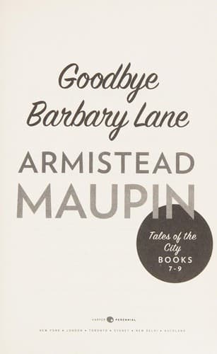 Goodbye Barbary Lane