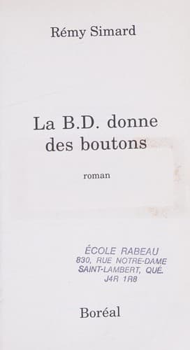 La B.D. donne des boutons