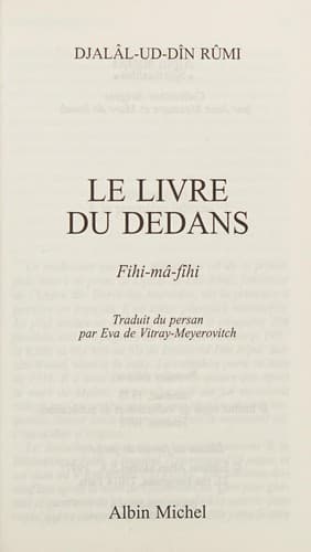 Le livre du dedans