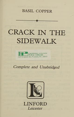 Crack in the sidewalk