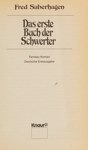 Das ... Buch der Schwerter