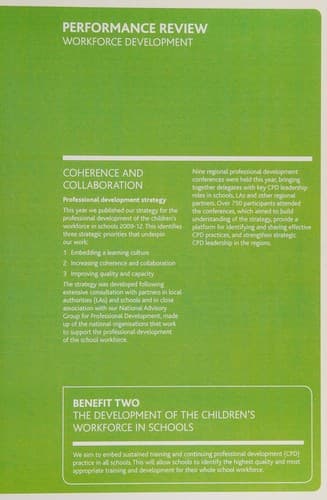 Training and Development Agency for Schools annual report and accounts For 2009-10