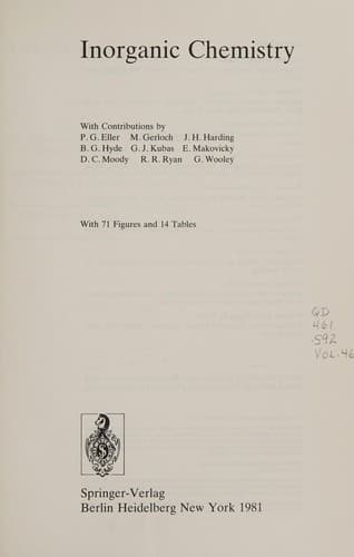 Inorganic chemistry