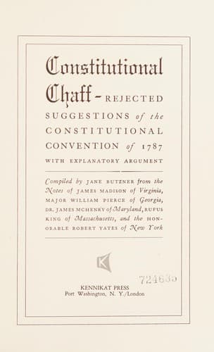 Constitutional chaff