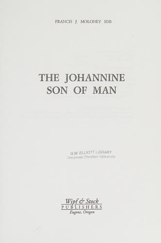 The Johannine son of man