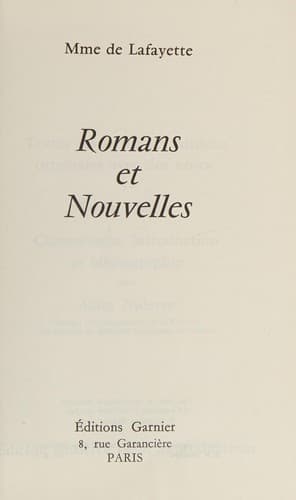 Romans et nouvelles