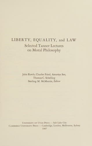 Liberty, equality and law