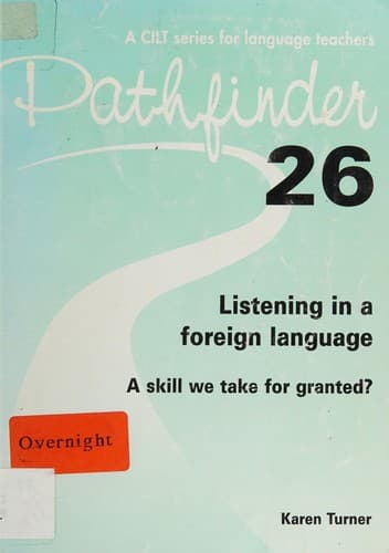 Listening in a Foreign Language