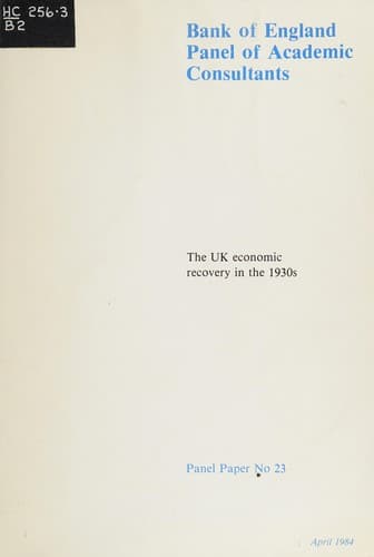 UK Economic Recovery in the 1930s