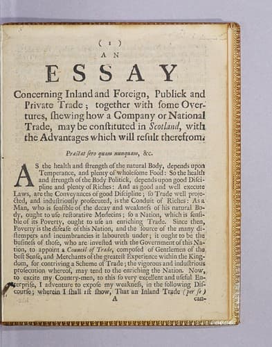 An essay concerning inland and foreign, publick and private trade