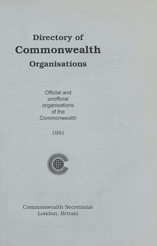 Directory of Commonwealth organisations