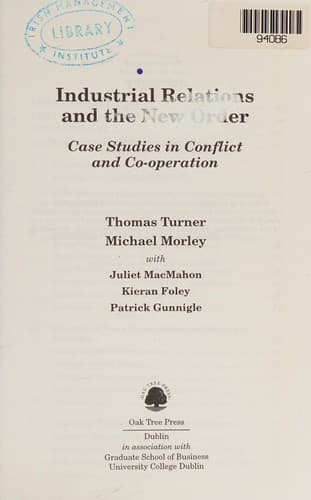 Industrial relations and the new order