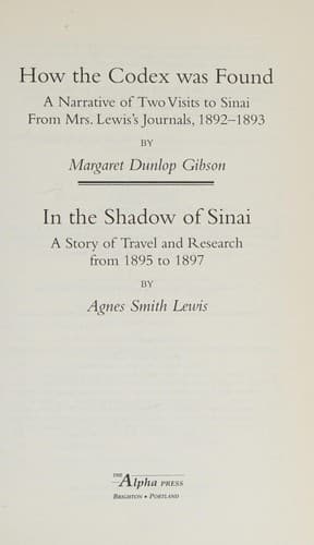 In the shadow of Sinai