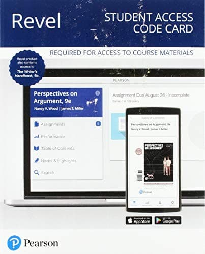 REVEL for Perspectives on Argument Plus the Writer's Handbook -- Access Code Card